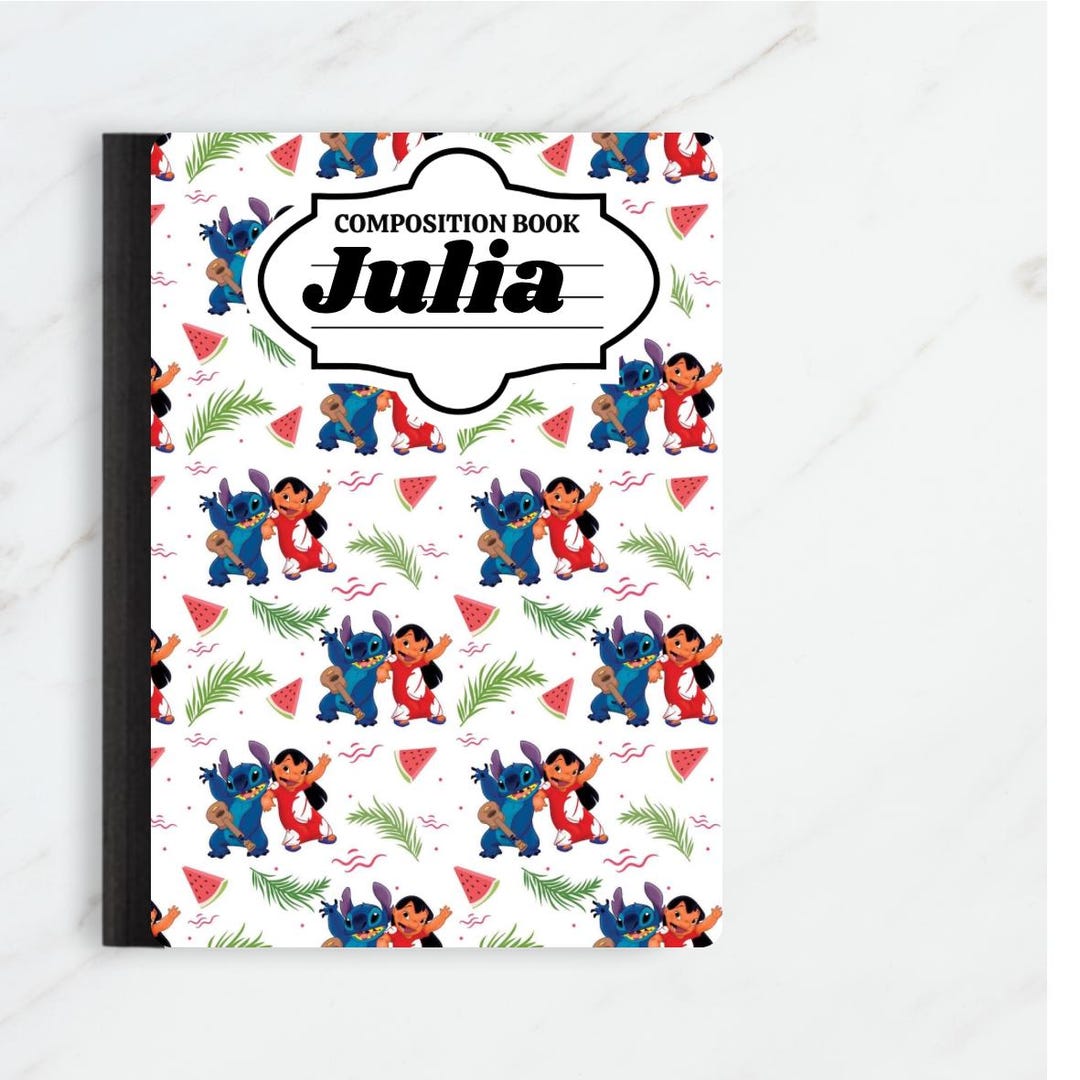 Lilo and Stich Composition Notebook - Etsy