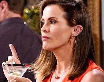 As seen on The Young and the Restless, agate and gold-filled bead necklace, as seen on tv