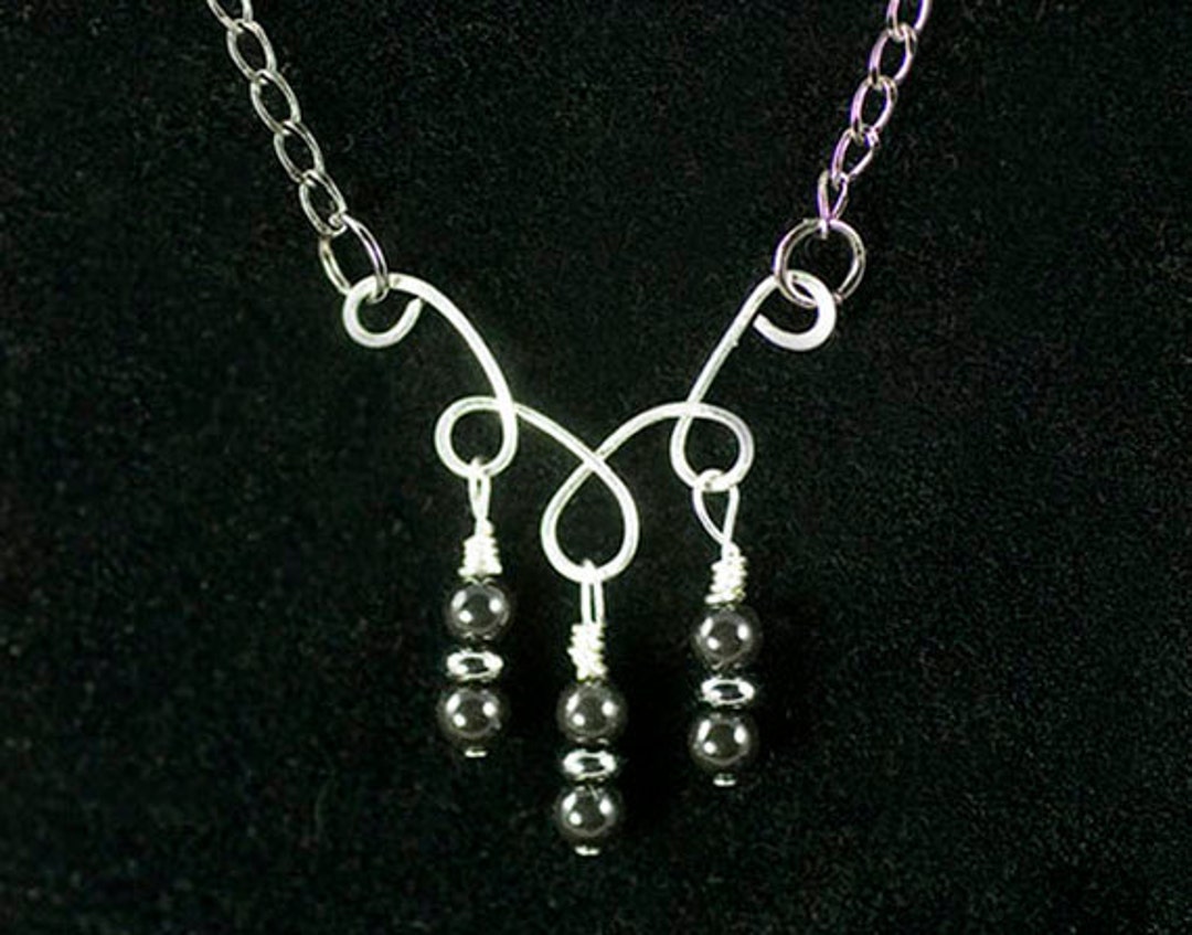 Pearl Bitty Bead Necklace - Black main image 1