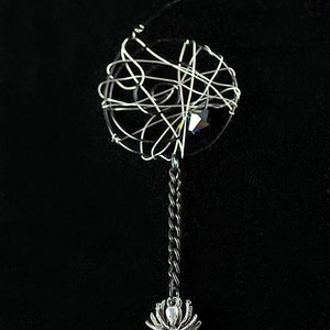 Spider web necklace, Halloween jewelry, handmade