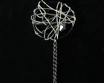 Spider web necklace, Halloween jewelry, spider necklace