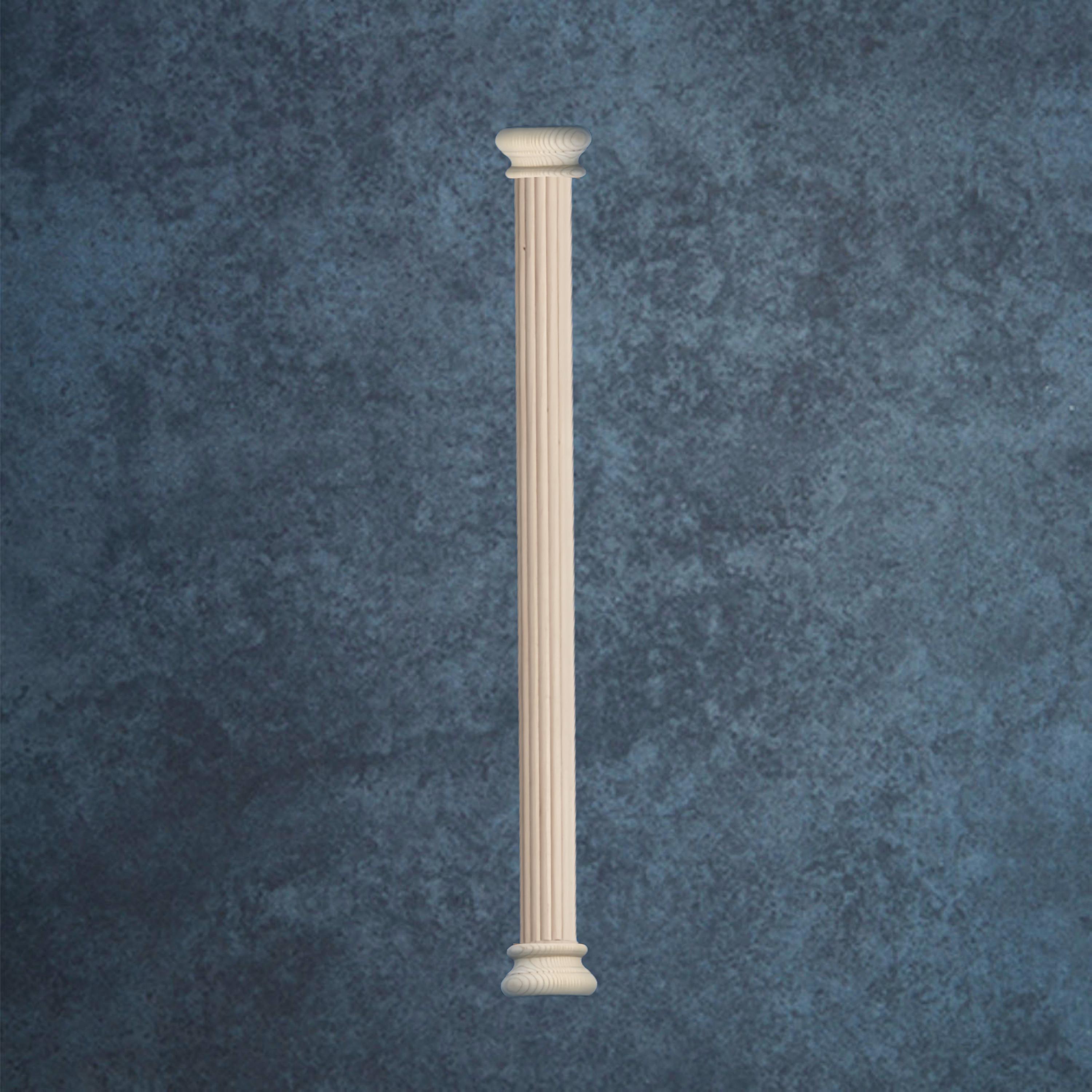 Relief Column Roman Relief Column Wall Decor - Unfinished Flat-back Fluted Engraved ...