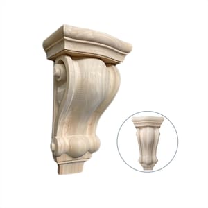 Carved Wood Plain Corbel - Corridor Arcade Corbels, Stucco Archway Corbels, Hallway Corbels