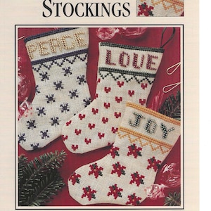 Vintage Fancy Little Stocking Cross-Stitch Pattern