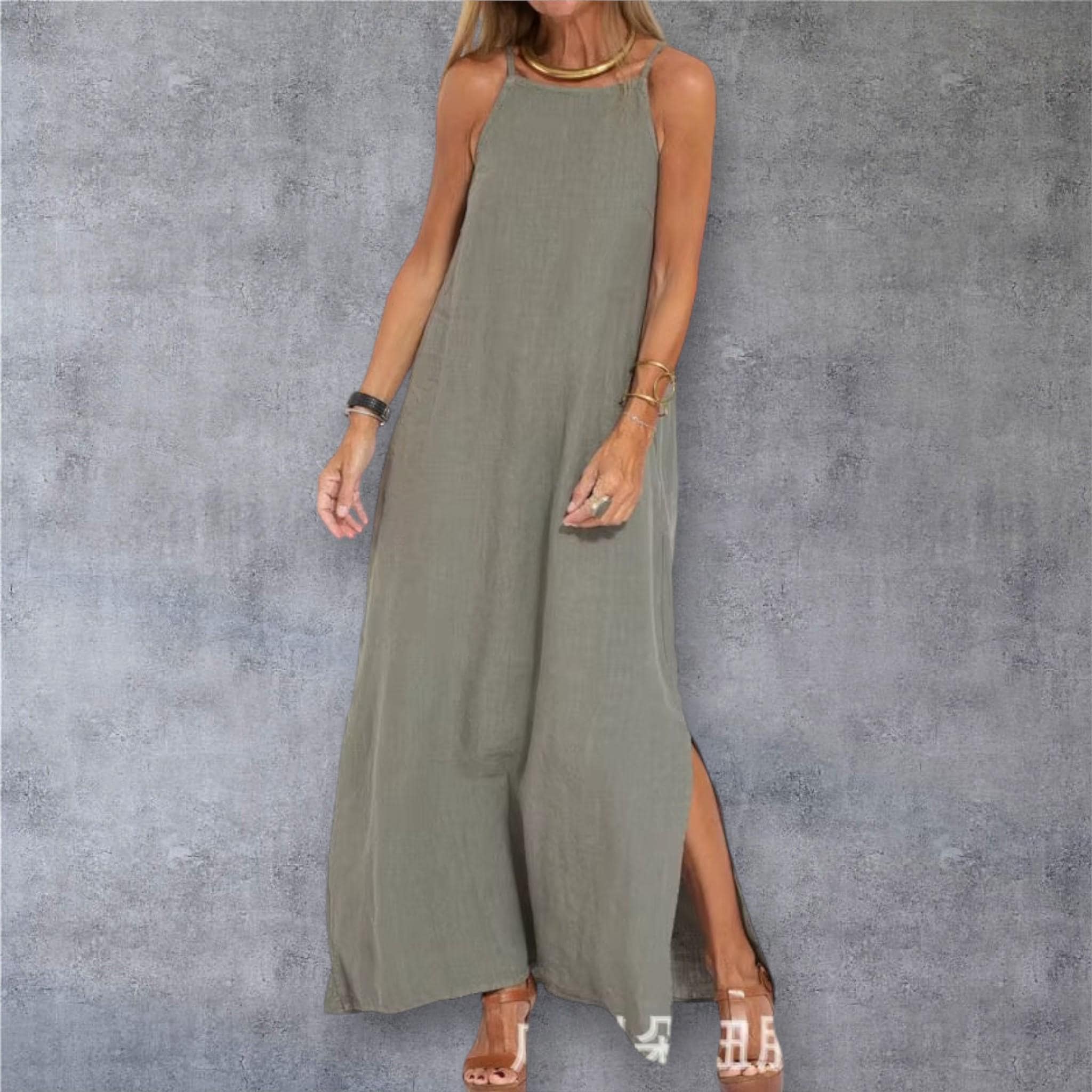 green emerald velvet dress Chiffon Olive Green Bridesmaid Dresses Flowy One Shoulder Long Sleeves Floor Length Chiffon Bridesmaid Dresses main image 0