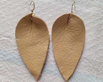 New Jewelry Listing -  The Most Popular Earring of 2022 -  Leather Leaf Shape Earrings -  The Jojo