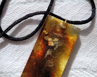 New Jewelry Listing - Beautiful Celestial Art Resin Necklace
