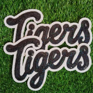 Custom And Sequin Patch: Iron-On Embroidered Name Your Team, Brand, Club Or personal Style.