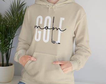 Mom Golf Hoodie - Unisex-Sweatshirt für Golf-Liebhaber, Geschenk zum Muttertag, gemütliches Kapuzen-Sweatshirt, Golf-Mom-Bekleidung, bequem und bequem.&quot;