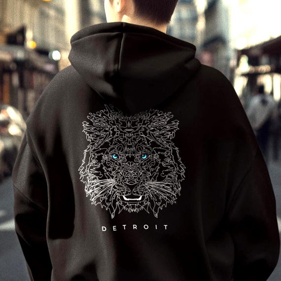 Lion Hoodie - Detroit State™ - Back Design