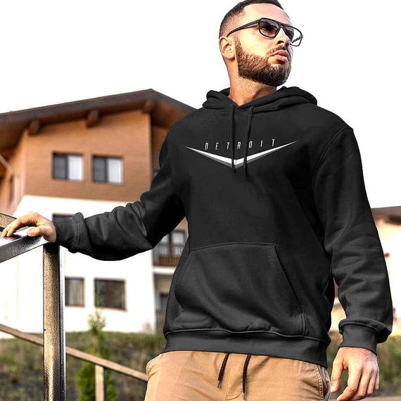 Detroit Emblem Hoodie | Retro Graphic Hoodie