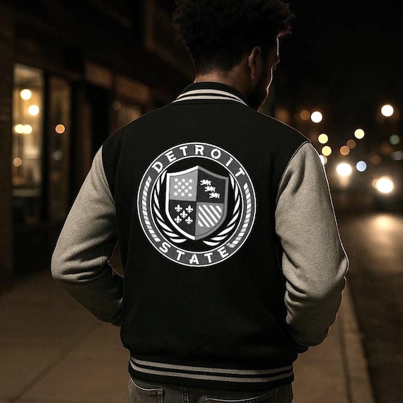 Detroit State™ Shield | Fleece Varsity Jacket