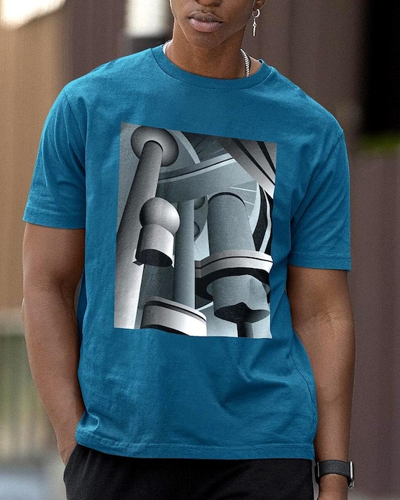 Detroit Ren Cen Atrium Abstract Art T-Shirt - Detroit State™