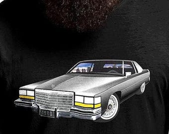 80s Coupe Deville Cadillac T-Shirt, Retro Luxury Car Graphic Tee