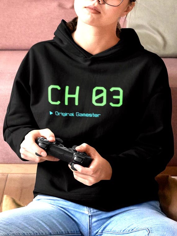 Channel 3 Hoodie - Retro Video Game TV - Original Gamester