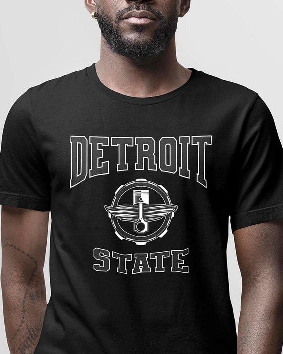 Detroit State Graphic Tee - Automotive Design