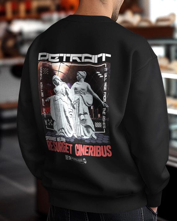 Detroit 'Rise From The Ashes' Graphic Tee | Unisex Sweatshirt