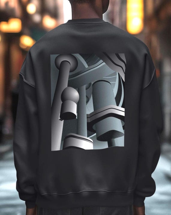 Detroit Ren Cen Atrium Abstract Back Design Art Sweartshirt - Detroit State™