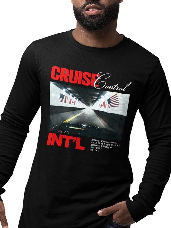 Detroit Windsor Tunnel - Long Sleeve T-Shirt - Detroit State™ - Cruise Control