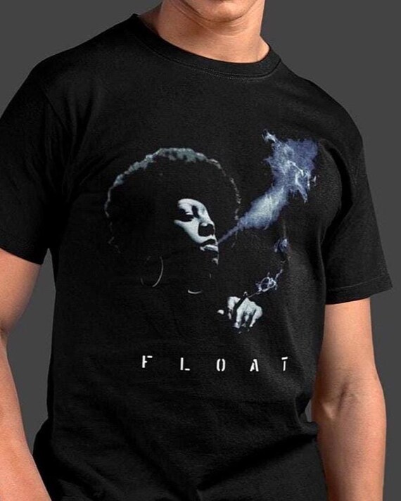 Float,  Afro Girl Exhaling Smoke
