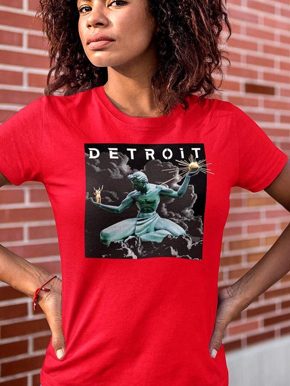 Spirit of Detroit - Detroit Statue - Womens T-Shirt