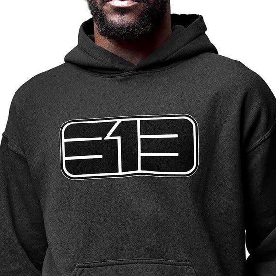 313 Detroit Area Code Heavyweight Hoodie, Minimalist    Essential