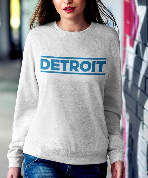 Detroit Essential Sweatshirt Bold Block Print