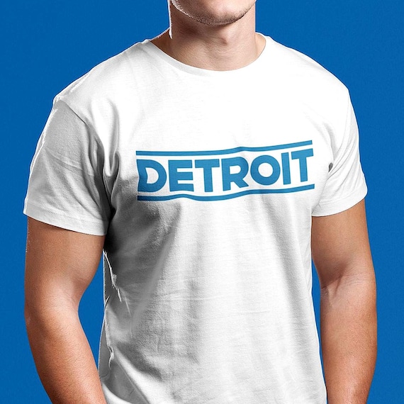 Detroit T-Shirt Bold Block Print, Game Day Essential