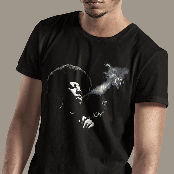 Afro Woman Smoking, Retro Vintage Girl