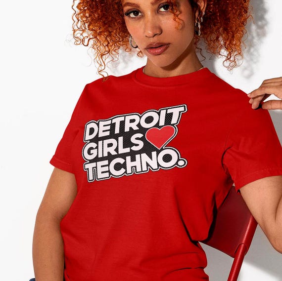 Detroit Girls Love Techno Unisex T-Shirt, EDM House Techno Music Lover