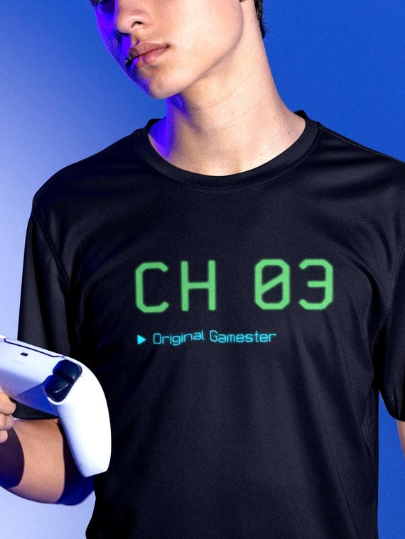 Channel 3 T-Shirt - Retro Video Game - Original Gamester