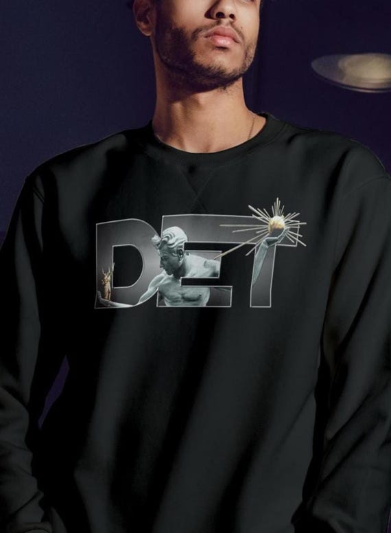 DET Spirit of Detroit Graphic Sweatshirt, Motor City Streetwear Apparel