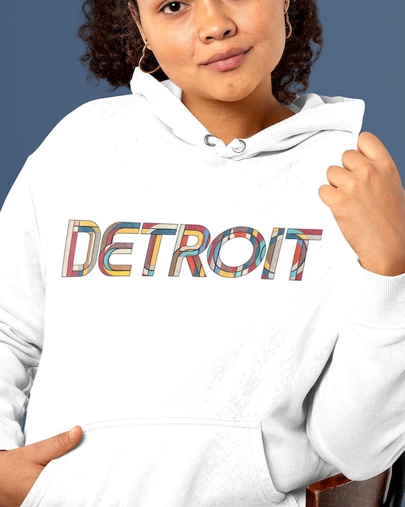 Detroit Techno T-Shirt, Vintage Geometric Hidden Tehcno Text