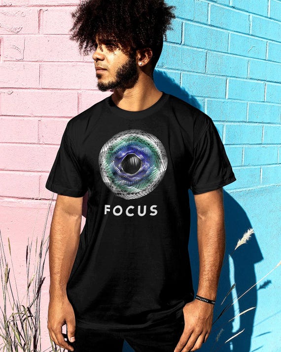 Focus Abstract Design T-Shirt - Detroit State™