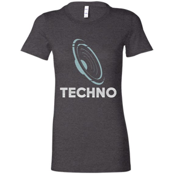 Techno Speaker Womens Slim Fit T-Shirt