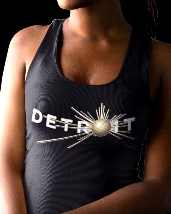Spirit of Detroit Sphere Graphic Tank Top, Historic Universal Divinity Sleeveless