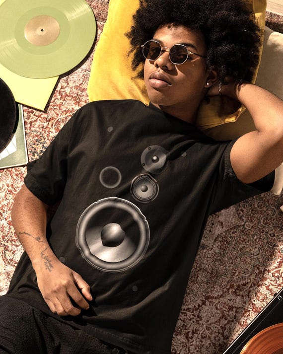 Retro Classic Speaker DJ Music Oversized Fit T-shirt