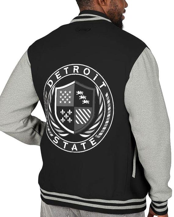 Detroit State™ Detroit Seal - Fleece Varsity Jacket