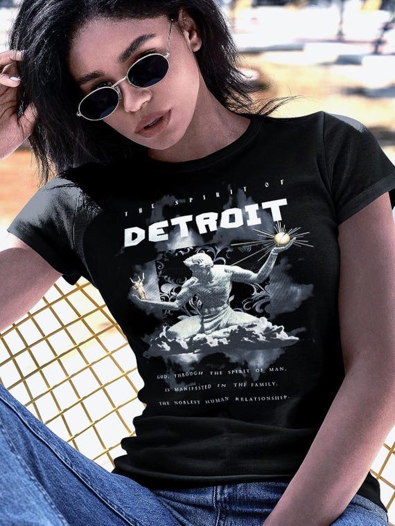 Spirit of Detroit Women's T-Shirt | Slim Fit Graphic Tee