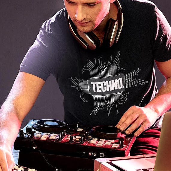 Techno Music DJ Micro Chip Circuit Board T-Shirt - Detroit State™