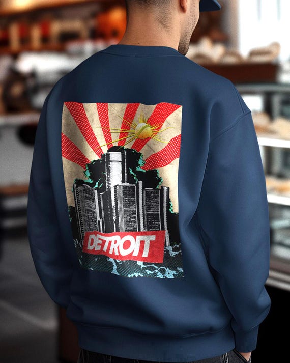 Renaissance Center - Vintage Art | Crewneck Sweatshirt