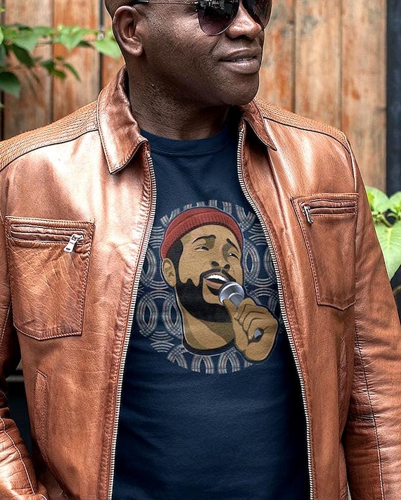 Marvin Gaye T-Shirt, Classic Motown Soul Legend Vintage Retro Music Icon Graphic Shirt