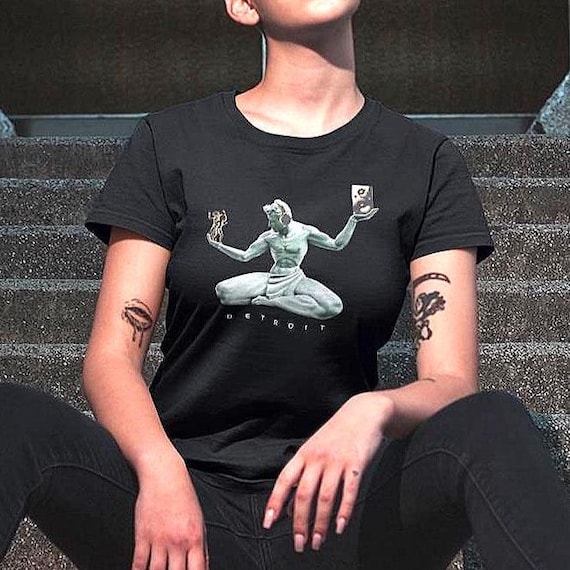 Detroit Techno Party House Music  EDM DJ Apparel Womens T Shirt