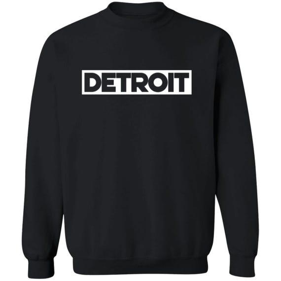 Detroit Box White | Crewneck Sweatshirt