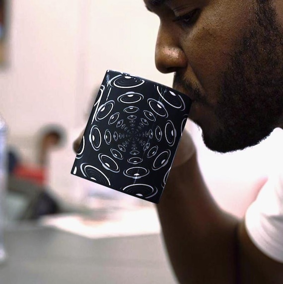 Techno Speaker Pattern Music Coffee Mug Cup 110z