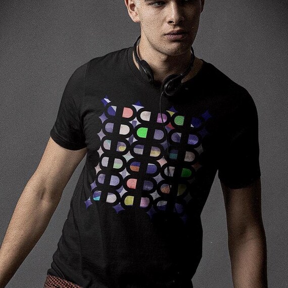Detroit Geometric Abstract Hidden Logo T Shirt