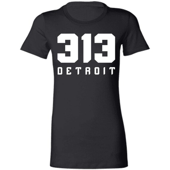 313 Detroit | T-Shirt - Womens Fitted T-Shirt