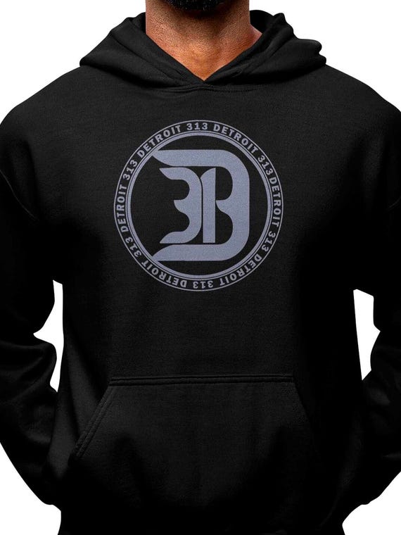 313 Detroit Area Code Heavyweight Hoodie, Minimalist  Essential