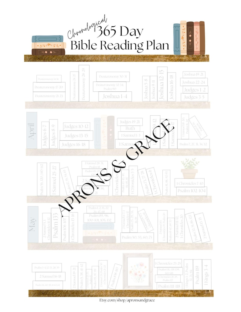 365-day Chronological Bible Reading Plan | Printable PDF | Yearly ...