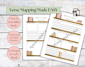 Verse Mapping Worksheet: Printable Bible Study Guide (PDF)